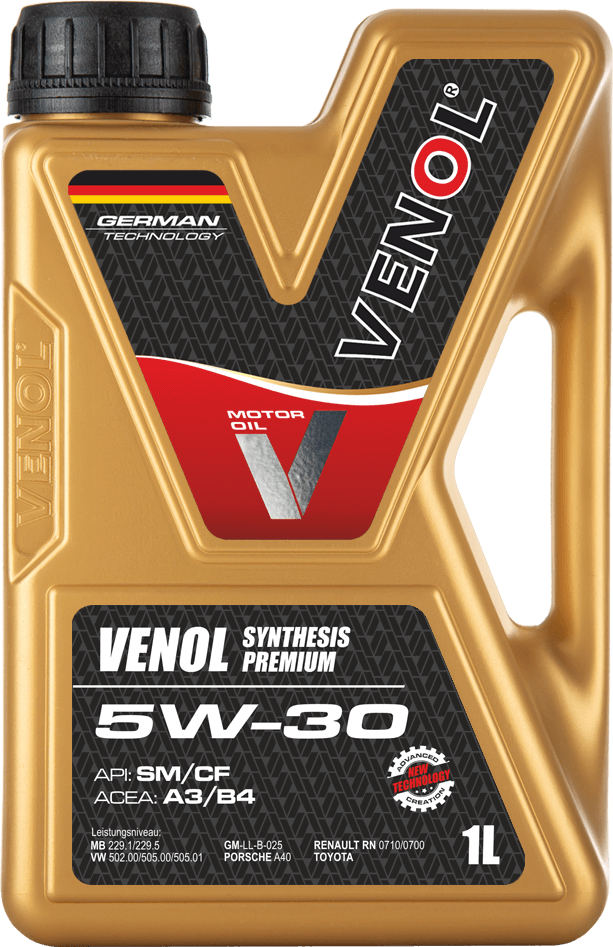 OLEJ_SILNIKOWY_VENOL SYNTHESIS PREMIUM SM CF 5W30_1L